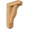 Ekena Millwork Funston Arts and Crafts Smooth Bracket w/ Offset Brace, Western Red Cedar, 5 1/2"W x 16"D x 24"H BKT0604X16X24FST03SWR - alternate 1